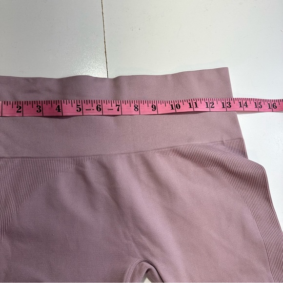 Set Active X Revolve Havana Pinkish HiRise Ribbed Seamless Activewear Leggings M - Picture 13 of 15